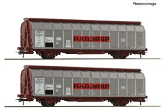 Roco H0 DB Schiebewandwagen-Set Hbbis, Ep. IV, 2-tlg.