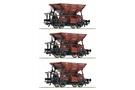 Roco H0 DB Schotterwagen-Set Bauart Talbot, Ep. IV, 3-tlg.