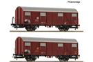 Roco H0 DBP gedecktes Güterwagen-Set Post2s-t/11, Ep. IV, 2-tlg.