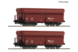 Roco H0 (DC) CD CARGO 2-tlg. Set: Selbstentladewagen, CD