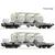 Roco H0 (DC) PULTRANS 2-tlg. Set: Staubsilowagen, Pultrans