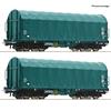 Roco H0 (DC) SNCB 2-tlg. Set: Schiebeplanenwagen, SNCB