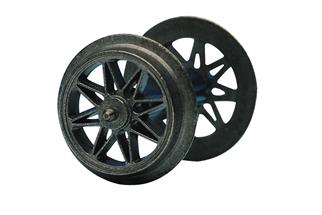 Roco H0 DC-Speichenradsatz 11 mm, Achslänge 24.75 mm, geteilte Achse (Inhalt: 2 Stk.)