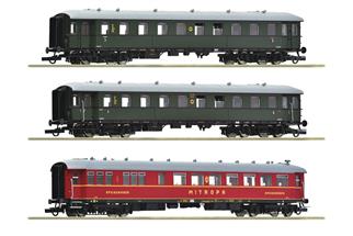 Roco H0 DR Personenwagen-Set 2 Zwickauer Traditionszug, Ep. IV, 3-tlg.