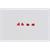 Roco H0 (ET) Teilesatz - Spiegel Re 460, rot P186C
