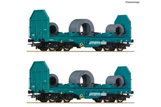 Roco H0 FS Coiltransportwagen-Set Shmmns, Ep. V-VI, 2-tlg.