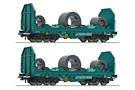 Roco H0 FS Coiltransportwagen-Set Shmmns, Ep. V-VI, 2-tlg.