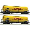 Roco H0 GATX Kesselwagen-Set Zans, DHL Kerosin Express, Ep. VI, 2-tlg.