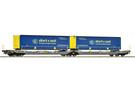 Roco H0 Hupac Doppeltaschen-Gelenkwagen Sdggmrs 738/T3000e, Alberti e Santi, Ep. VI