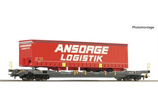 Roco H0 Hupac Taschenwagen Sdgnss/T5, Ansorge Logisitk, Ep. VI