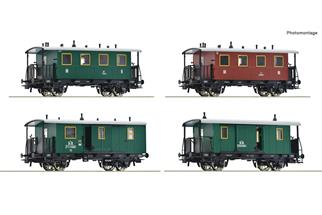 Roco H0 kkStB Reisezugwagen-Set, Ep. I, 4-tlg.