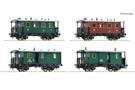 Roco H0 kkStB Reisezugwagen-Set, Ep. I, 4-tlg.
