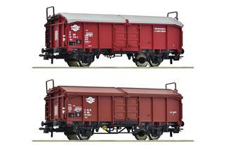 Roco H0 MAV Schiebedachwagen-Set Tcs, Ep. IV, 2-tlg.