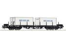 Roco H0 NS Rungenwagen Rs, 2x20'-Container United States Lines, Ep. IV