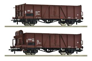 Roco H0 ÖBB Hochbordwagen-Set E, Ep. IV, 2-tlg.