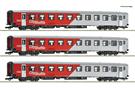 Roco H0 ÖBB Nahverkehrswagen-Set Bmpz-l, CityShuttle, Ep. VI, 3-tlg.