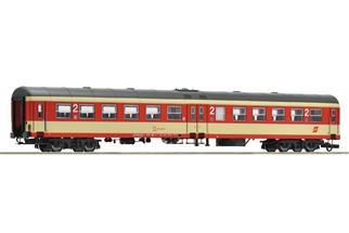 Roco H0 ÖBB Reisezugwagen Bmpz, 2. Klasse, Sparlack, Ep. IV-V
