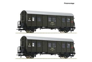 Roco H0 PKP Behelfspersonenwagen-Set Bti, Ep. IV, 2-tlg.