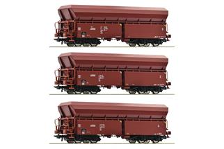 Roco H0 PKP Cargo Selbstentladewagen-Set Fals, Ep. VI, 3-tlg.