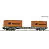 Roco H0 PKP Containertragwagen Sgns, 2x20' Hapag-Lloyd, Ep. V-VI
