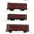 Roco H0 PKP gedecktes Güterwagen-Set, Ep. III, 3-tlg.