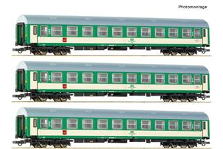 Roco H0 PKP Reisezug-Wagenset Telimena, Ep. V, 3-tlg.