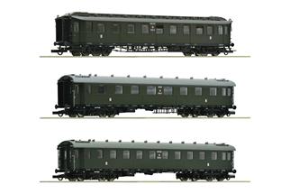 Roco H0 PKP Schnellzugwagen-Set, Ep. III, 3-tlg.