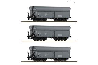 Roco H0 PKP Selbstentladewagen-Set Wap, Ep. IV, 3-tlg.
