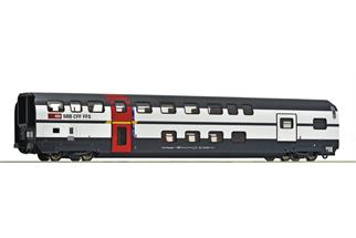 Roco H0 SBB Doppelstockwagen IC2000 AD, 1. Klasse mit Gepäckabteil, Ep. V-VI
