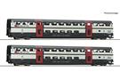 Roco H0 SBB Doppelstockwagen-Set 2 IC2000 B, 2. Klasse, Ep. V-VI, 2-tlg.