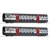 Roco H0 SBB Doppelstockwagen-Set 2 IC2000 B, 2. Klasse, Ep. V-VI, 2-tlg.