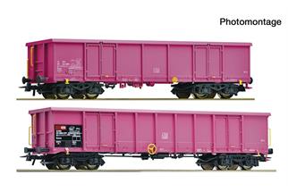 Roco H0 SBB Hochbordwagen-Set Eaos/Eanos, Ep. V-VI, 2-tlg.