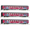 Roco H0 SNCF Personenwagen-Set 2 Corail, Ouigo, Ep. VI, 3-tlg.