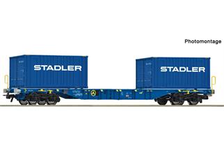 Roco H0 Stadler Rail Containertragwagen Sgns, Ep. VI