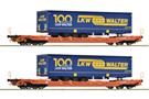 Roco H0 Wascosa Taschenwagen-Set Sdgnss/T5, 100 Jahre LKW Walter, Ep. VI, 2-tlg.