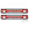 Roco/Hobbytrade H0 (AC) DB AG Doppelstockwagen-Set, Ep. VI, 2-tlg.