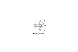 Sommerfeldt 0 Oberleitung SBB, Isolator braun (Inhalt: 24 Stk.)