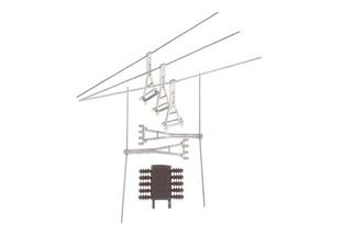 Sommerfeldt H0 Hängestütze mit Seitenhalter und Isolator (Inhalt: 5 Stk.)