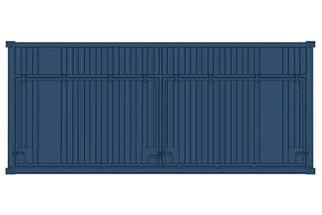 Sudexpress H0 20'-Open Top Container blau