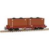 Sudexpress H0 CP Niederbordwagen Sgs, 2x20'-Open Top Container Sadomar, Ep. IV