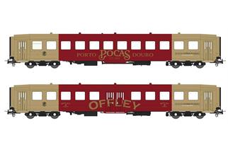 Sudexpress H0 CP Personenwagen-Set Schindler, Vinho do Porto, Ep. V, 2-tlg.