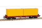 Sudexpress H0 Medway Niederbordwagen Sgs, 2x20'-Container Racoes Valouro, Ep. VI