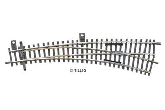 Tillig H0m/TT-Gleis Innenbogenweiche rechts Radius 310 mm (IBW), 30°