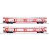 Tillig TT DB AG Autotransportwagen-Set DDm 915, DB AutoZug, Ep. V, 2-tlg.
