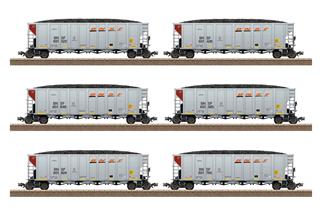 Trix H0 BNSF Kohletransportwagen-Set Hopper Car, Ep. VI, 6-tlg.