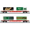 Trix H0 DB AG Containertragwagen-Set Sgns, Tuborg/Carlsberg, Ep. VI, 2-tlg.