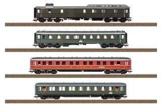 Trix H0 (DC) DB Reisezug-Wagenset 1 D 74 Hamburg-Altona - Basel SBB, Ep. III, 4-tlg.