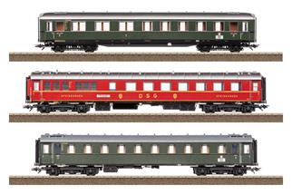 Trix H0 (DC) DB Reisezug-Wagenset 2 D 74 Hamburg-Altona - Basel SBB, Ep. III, 3-tlg.
