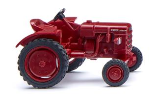 Wiking H0 Fahr Schlepper, purpurrot