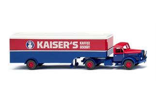 Wiking H0 Henschel Koffersattelzug, Kaiser's Kaffee